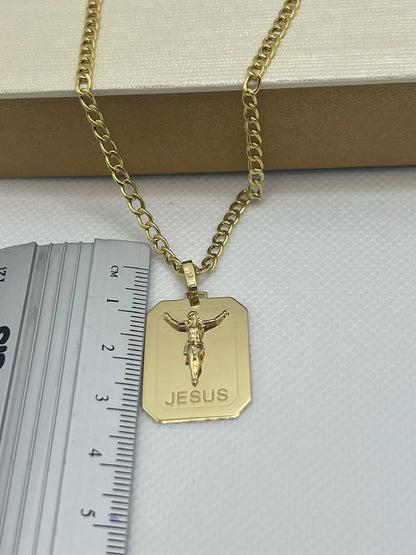 pingente masculino placa jesus